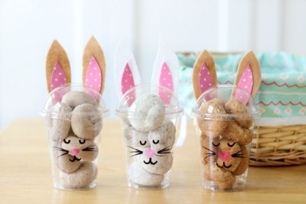 Easter bunny treat cups
