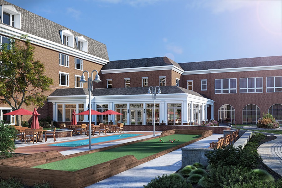 Thoroughbred Lounge and Courtyard Update Riddle Village