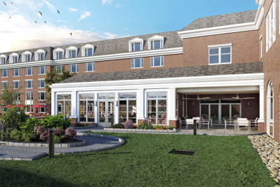 Continuing Care Retirement Community - Riddle Village courtyard