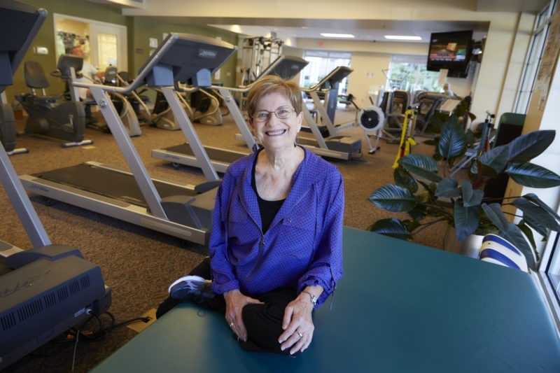 Fitness center at riddle village retirement living community