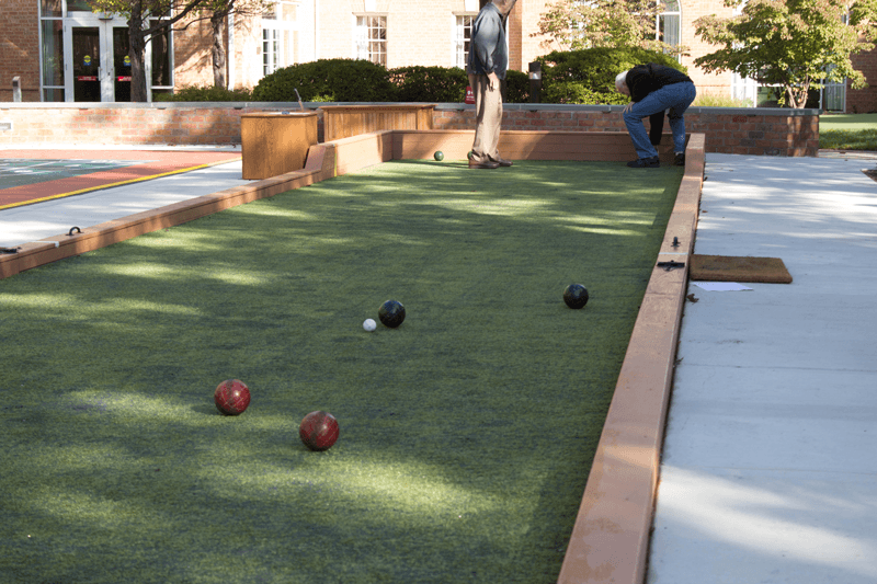 bocce ball activities at riddle village