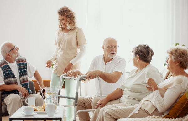 Seniors at a Continuing Care Retirement Community