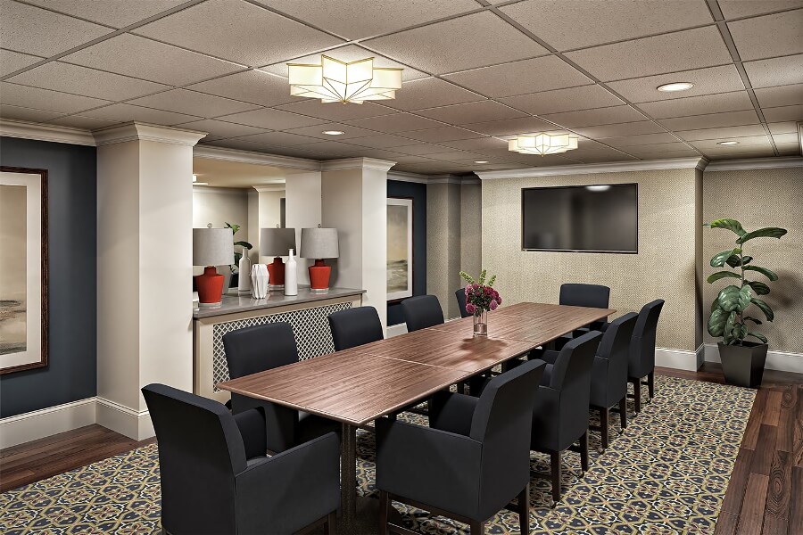 Thoroughbred Lounge and Courtyard Update Riddle Village