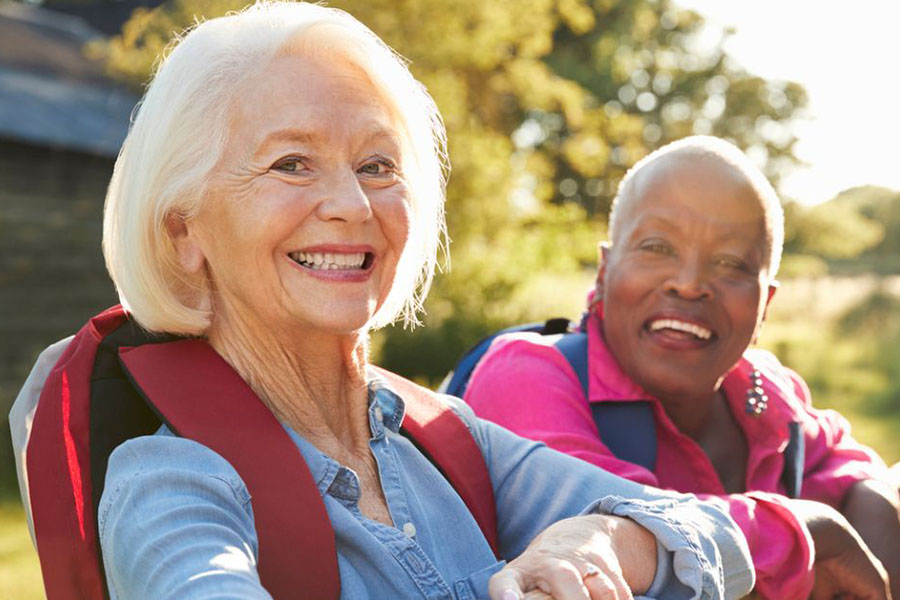 Senior ladies during a trip concept image for the five emotional stages of retirement