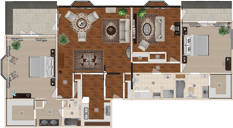 Three Bedroom Apartments for Senior Living at Riddle Village