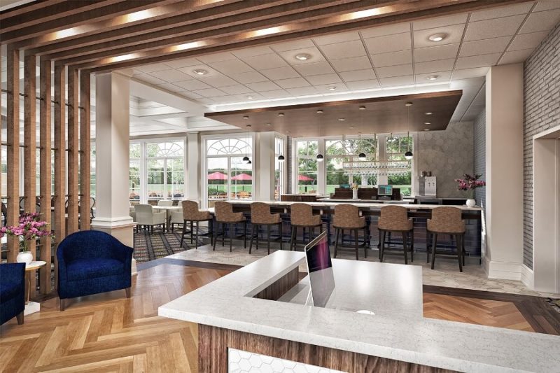 Thoroughbred Lounge and Courtyard Update Riddle Village