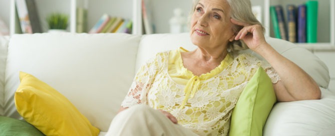 Tips For Getting The Most Out Of Your Apartment Space 5 retired woman sitting on couch